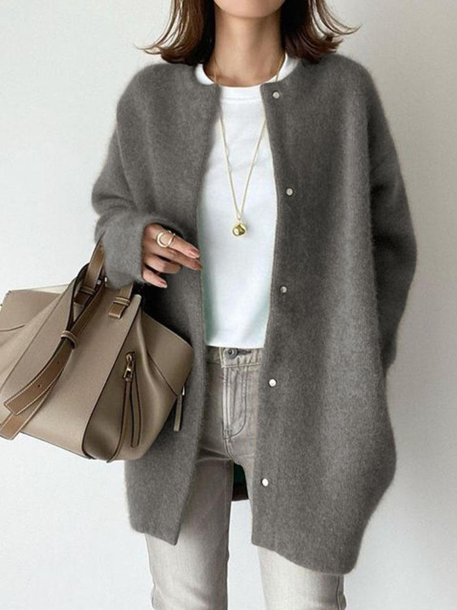 Long Sleeve Button Front Cardigan