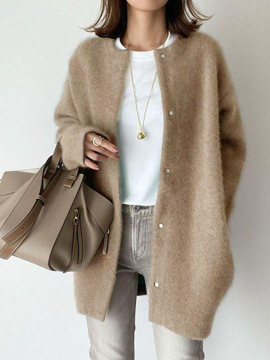 Long Sleeve Button Front Cardigan