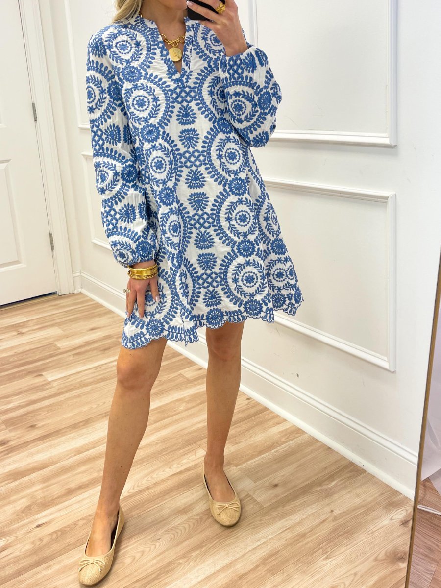 Perfect Embroidery Mini Dress